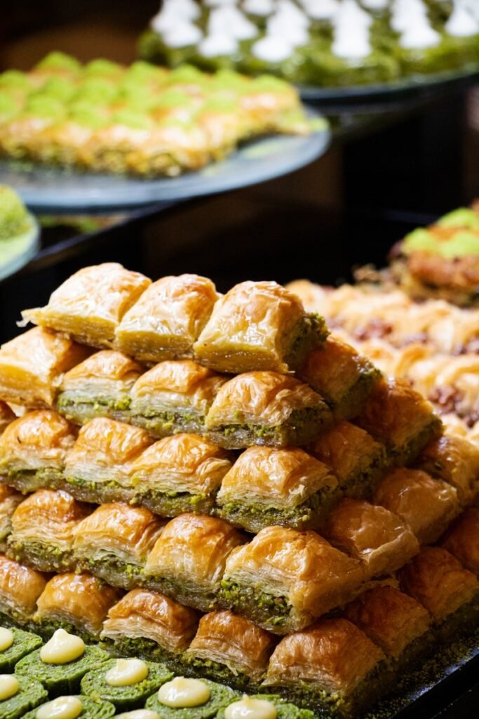 a close up of a tray of food